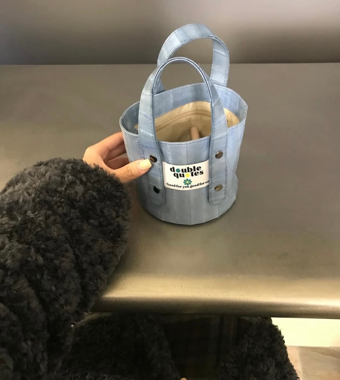 더블쿼츠 Muffin mini bag (머핀 미니 백 스카이) sky 상품이미지3