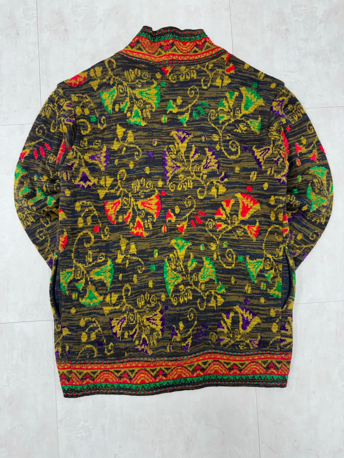 •Japanese Vintage 90’s에스닉 패턴 니트 가디건 상품이미지7