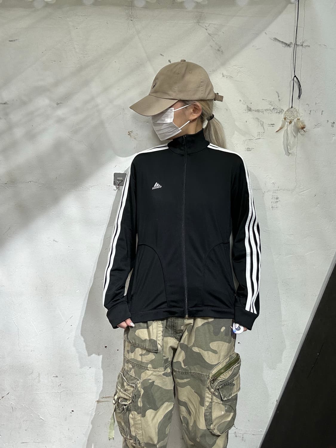 아디다스 블랙 화이트 삼선 트랙탑 져지 L 상품이미지2