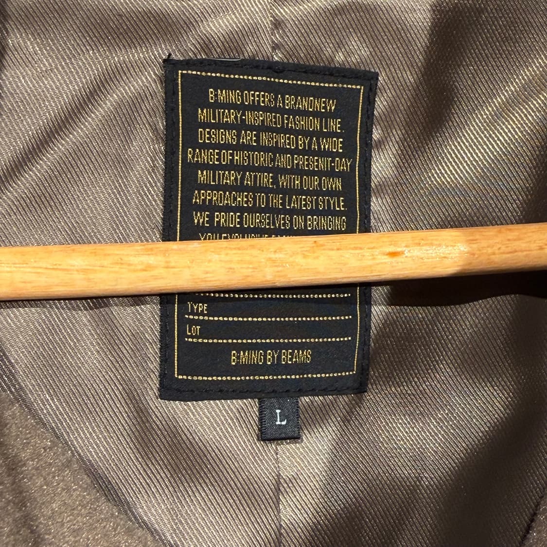 빔즈 B:MING 하이브리드 멜튼 울 m-65 피쉬테일 파카 L 105~ 상품이미지4