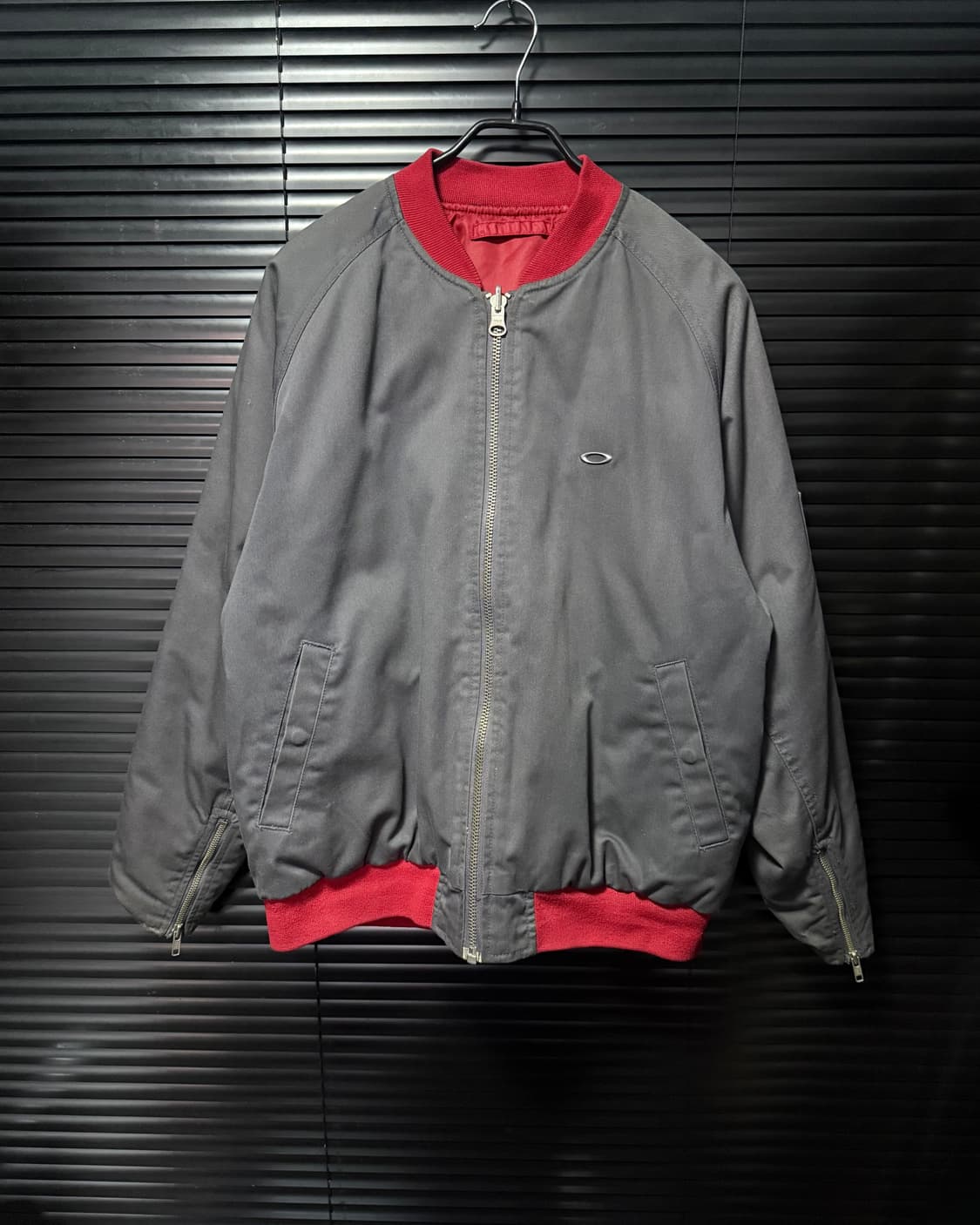 오클리 MA-1 항공 점퍼 배색 리버시블 블루종 봄버 레드 L 100 상품이미지3