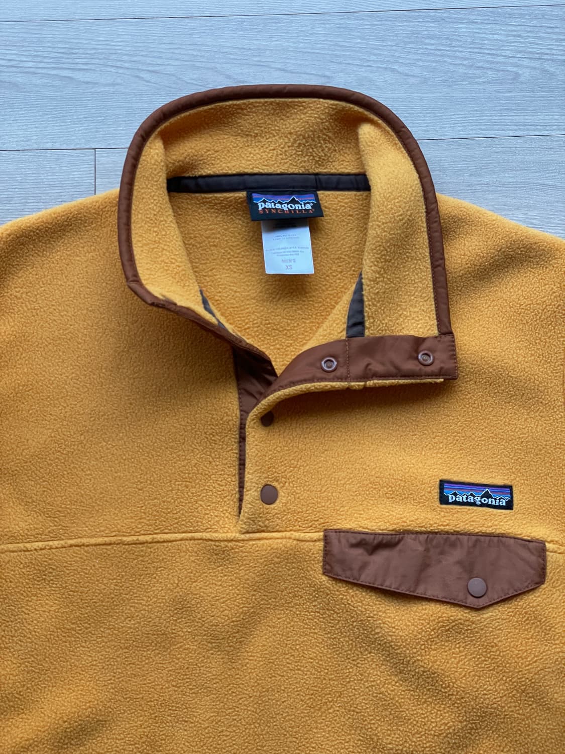 파타고니아 신칠라 옐로우 브라운 rare 빈티지 상품이미지5