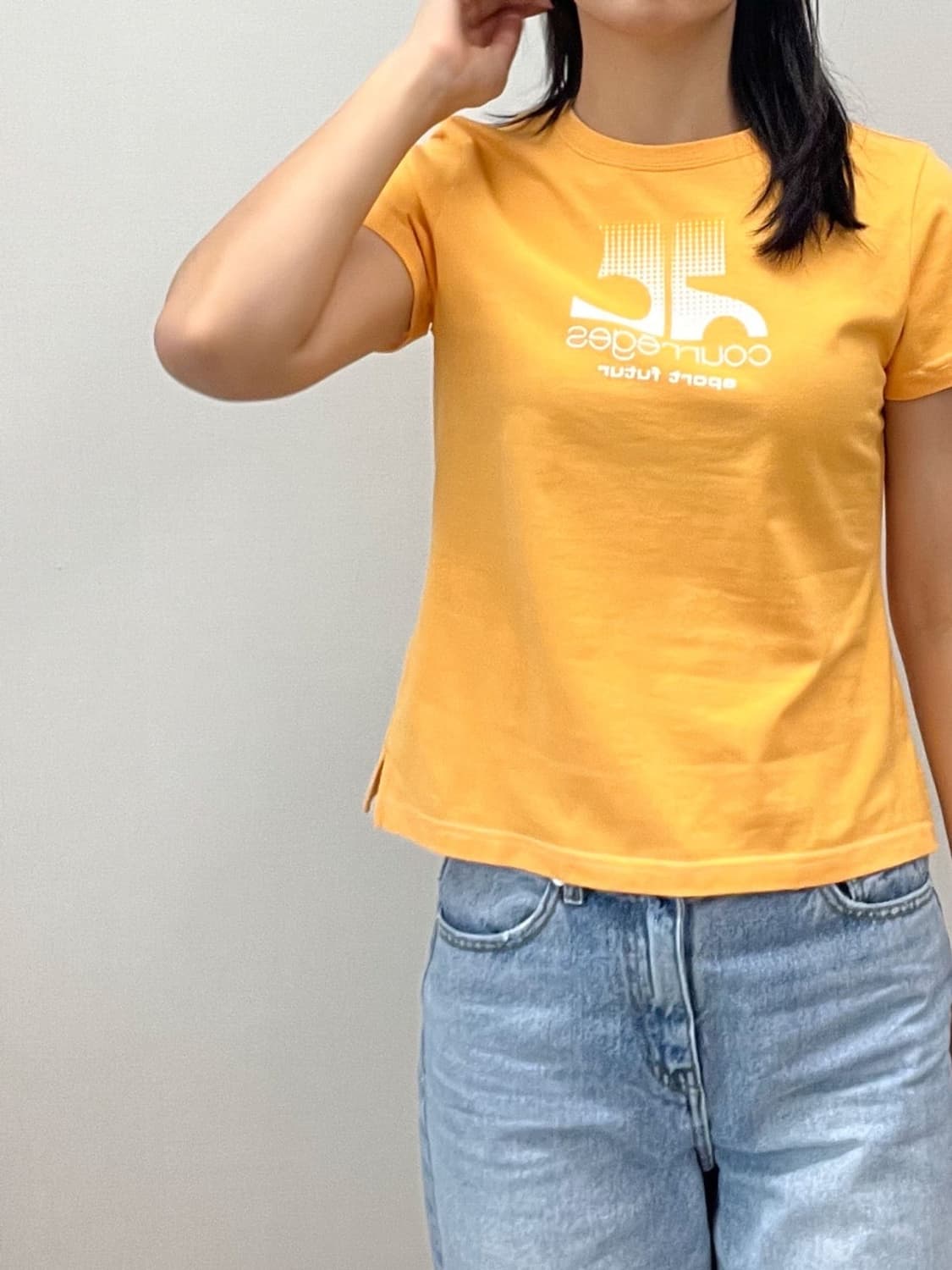 courreges / 꾸레쥬 오렌지 반팔 티셔츠 상품이미지10