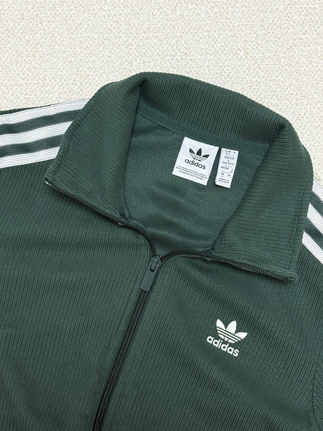 아디다스 니트집업 그린 상품이미지3