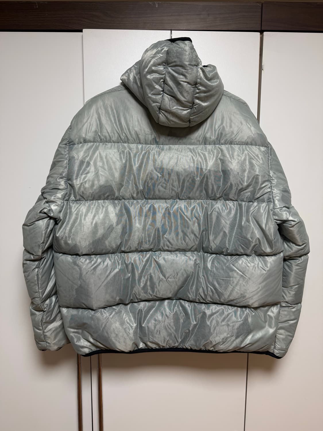 90‘s 빈티지 스톤아일랜드 메탈 쉬머 구스다운 푸퍼 (L) 상품이미지2