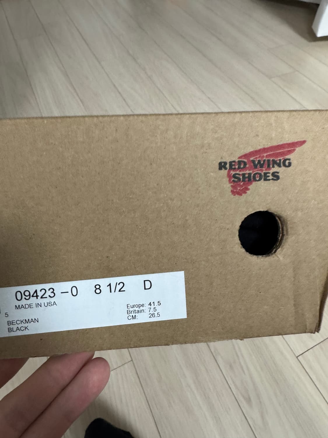 레드윙 9423 블랙 8.5D 상품이미지3