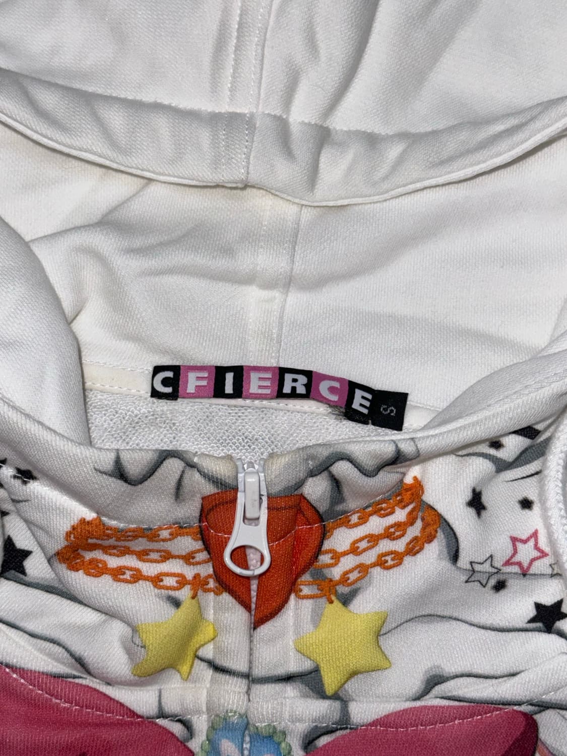 CFIERCE 해골 프린팅 후드 베스트 S 상품이미지3