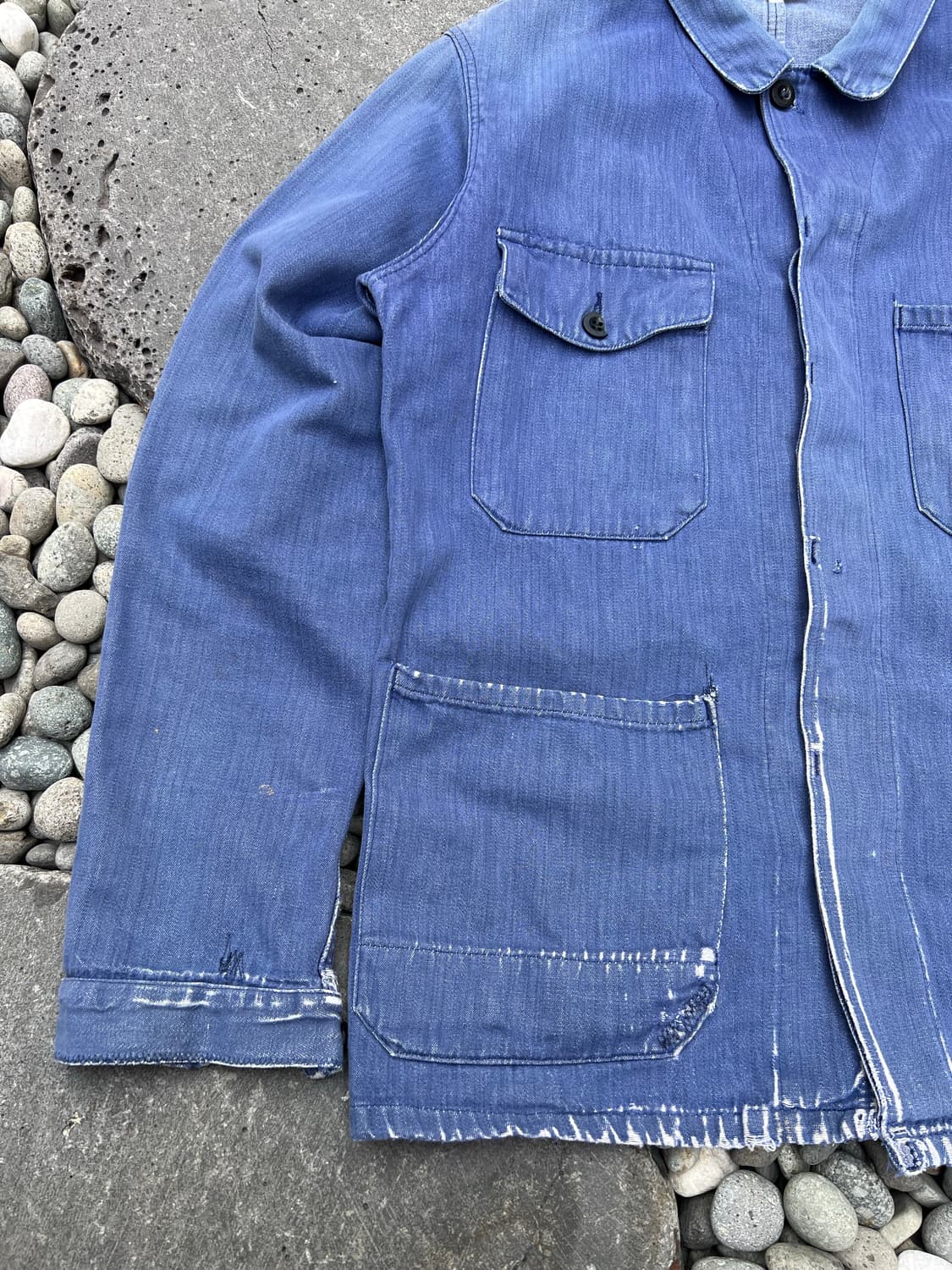 FADED VINTAGE WASHING FRENCH 프렌치데님워크자켓 상품이미지6