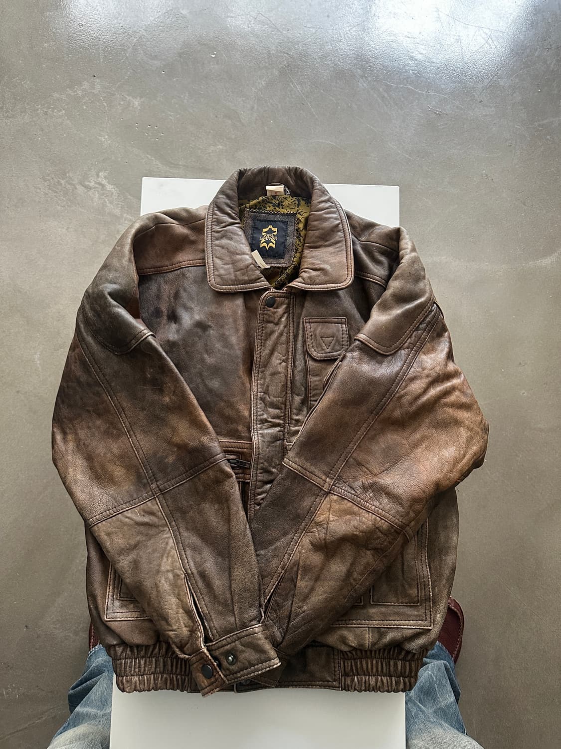 재패니즈 멀티 포켓 레더자켓 상품이미지4