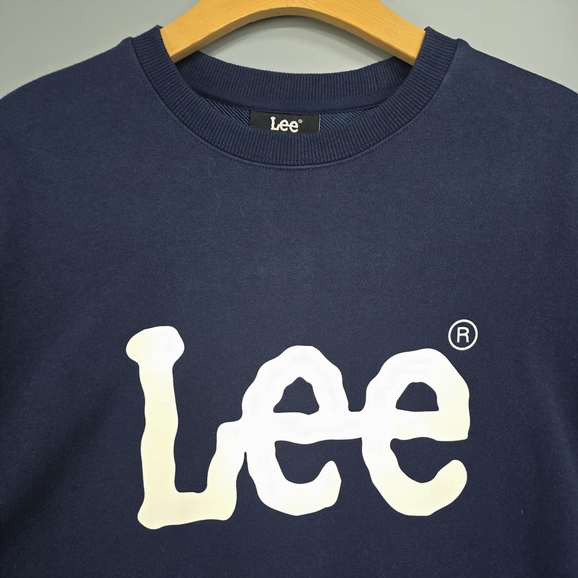 리 Lee 로고 맨투맨 네이비 L 상품이미지2