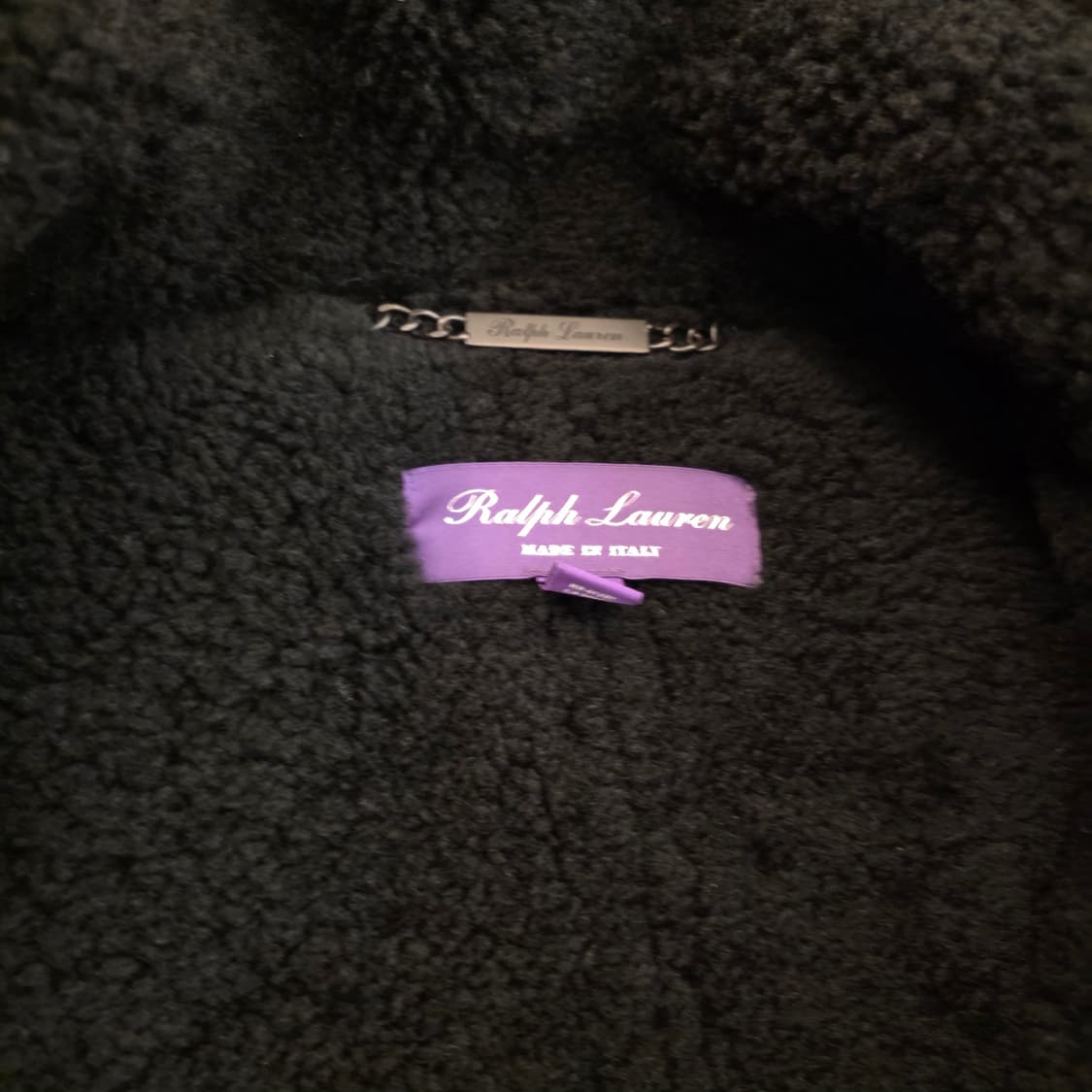 랄프로렌 퍼플라벨 이탈리안 최고급 새끼양 시어링 B-3 무스탕 자켓 상품이미지4