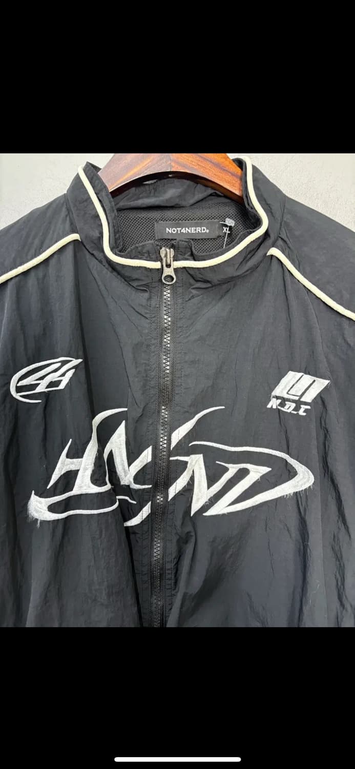 낫포너드 트라이벌 로고 나일론 레이싱자켓 H1851 상품이미지3