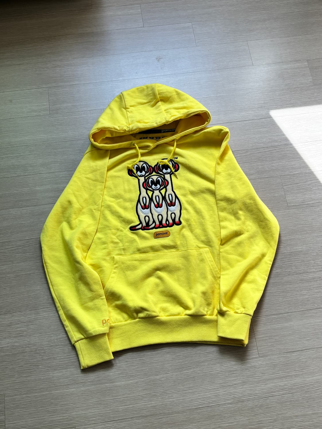 팬콧 옐로우 후드티 S 상품이미지1