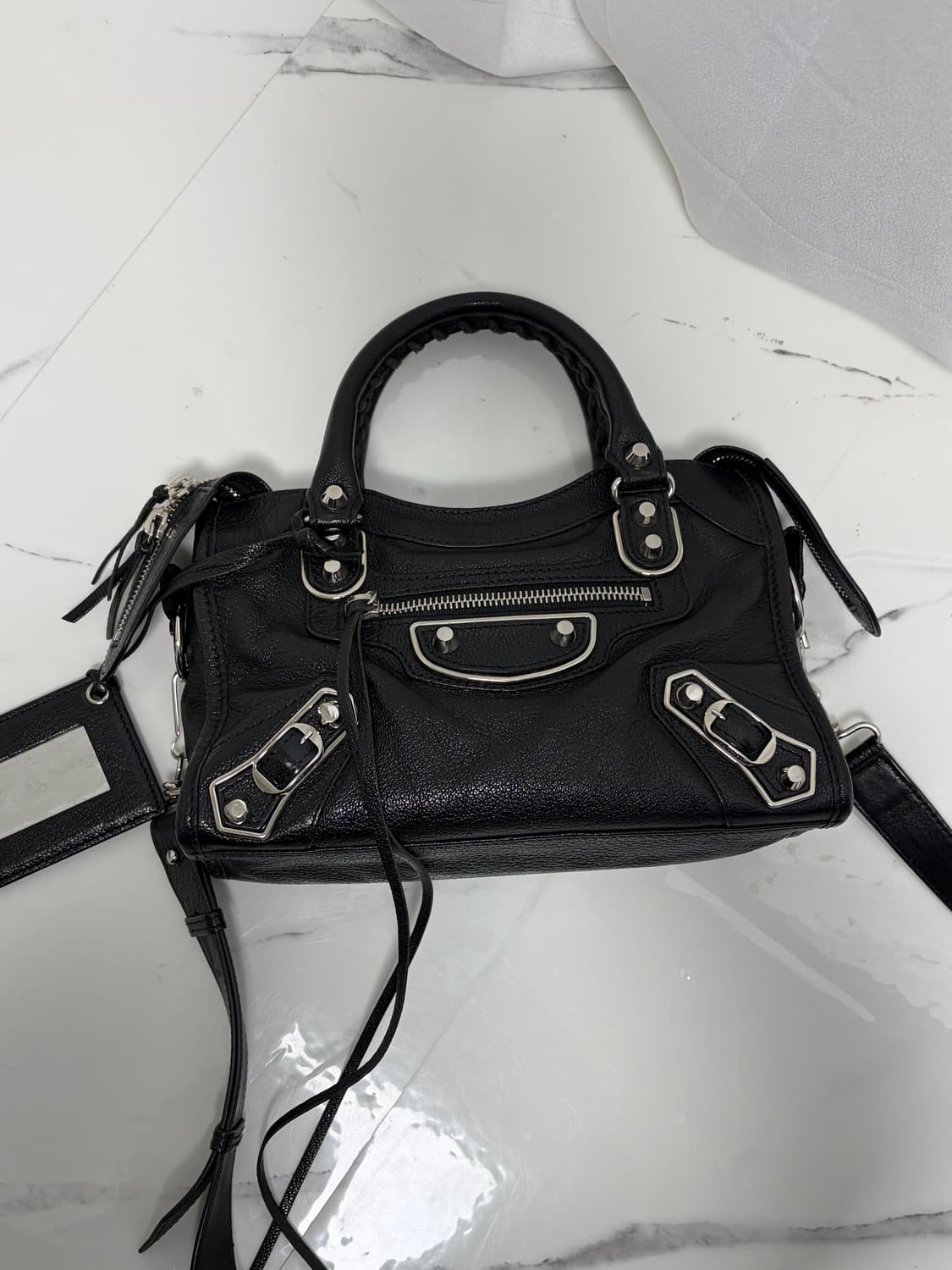 (정품) 발렌시아가 모터백 미니 블랙 상품이미지2