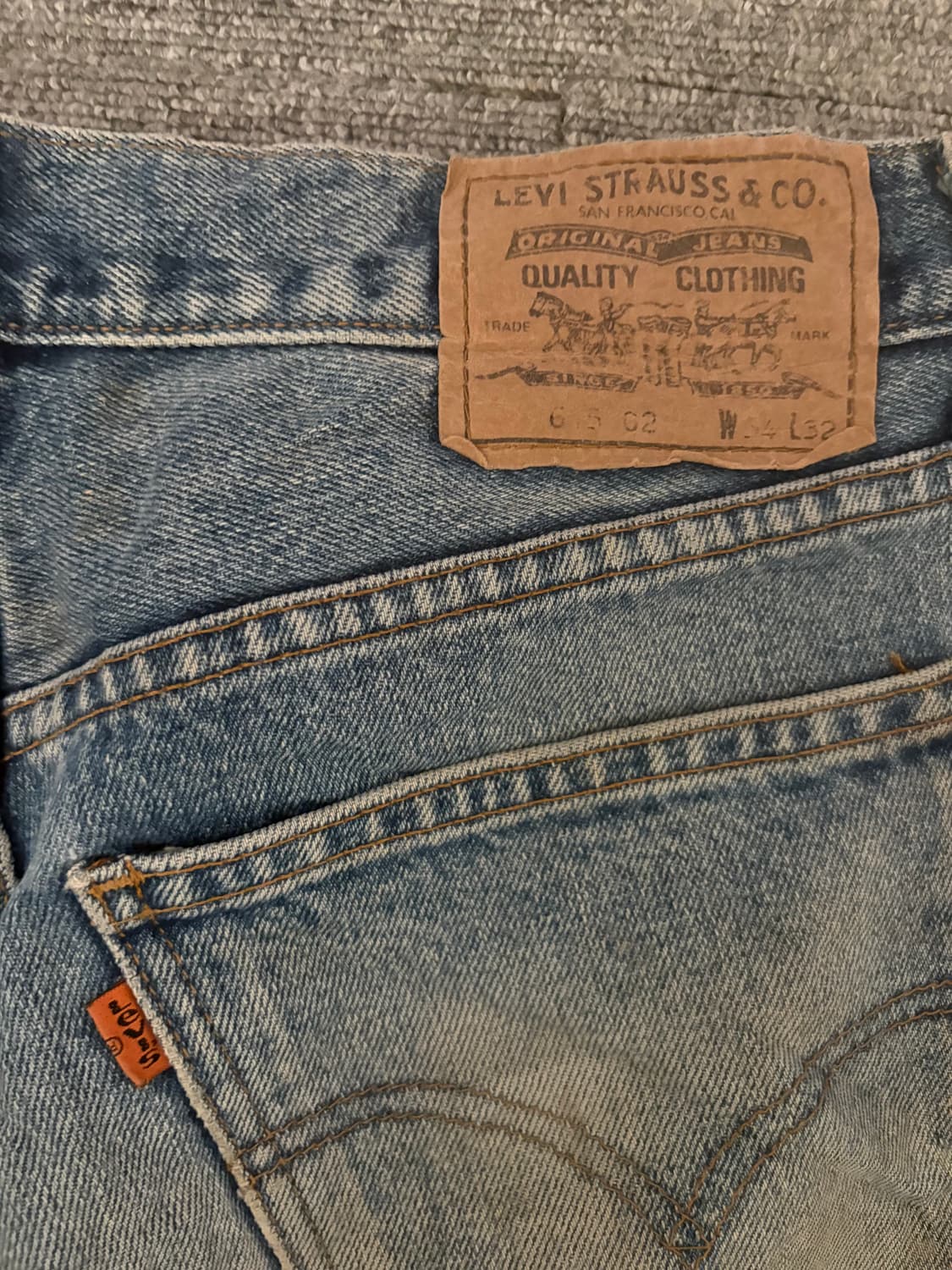 [W34 L32] 리바이스 오렌지탭 데님팬츠/ 24 상품이미지5