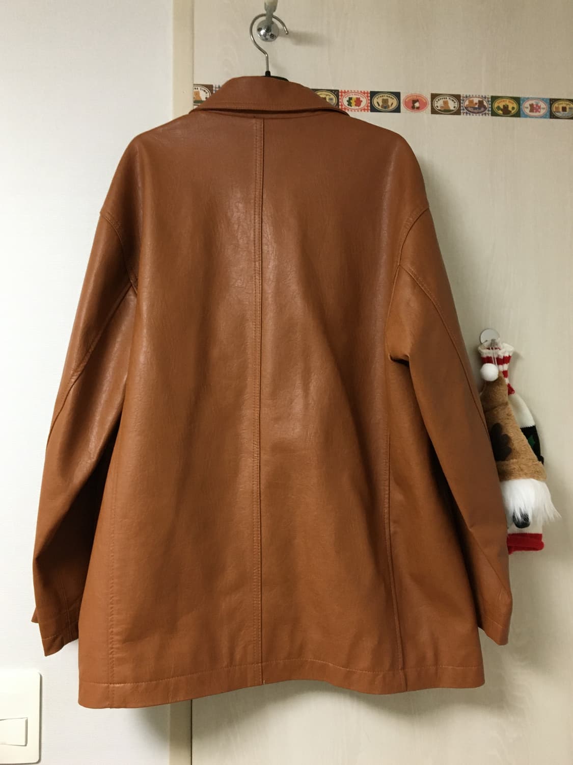 free) 오버테이크 레더 하프자켓 상품이미지2