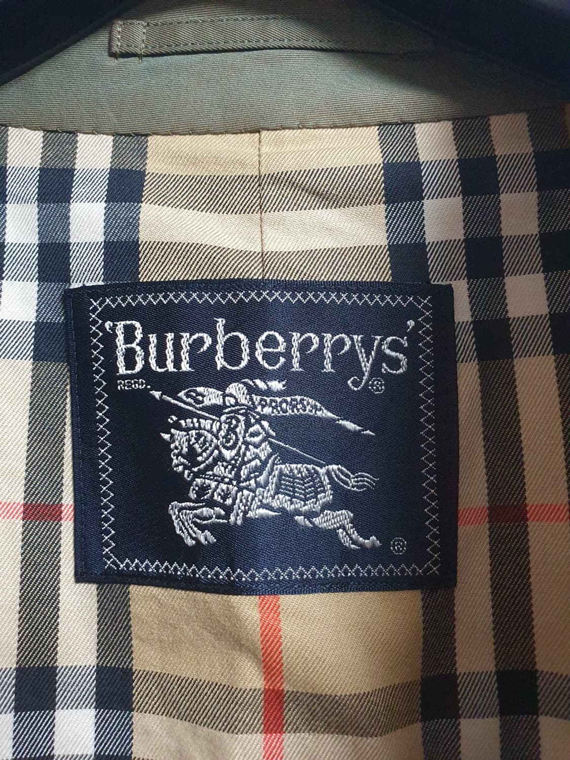 버버리 재팬라이선스 빈티지 발마칸 코트 올리브 브라운 / 100 상품이미지6