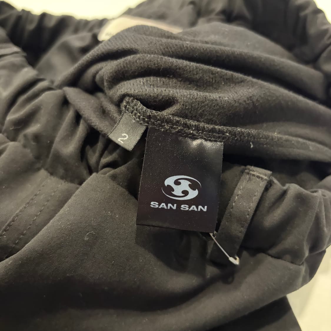 [2] 산산기어 웨이브 블랙 스냅 버튼 트랙 팬츠 D753 상품이미지6