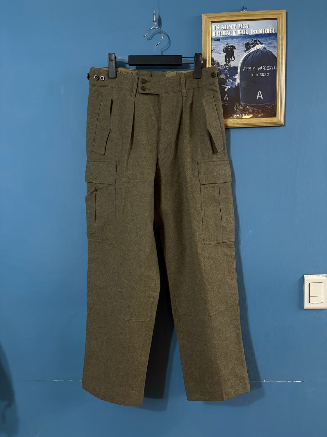 60-70‘s German Army Wool Field Cargo Pan 상품이미지1