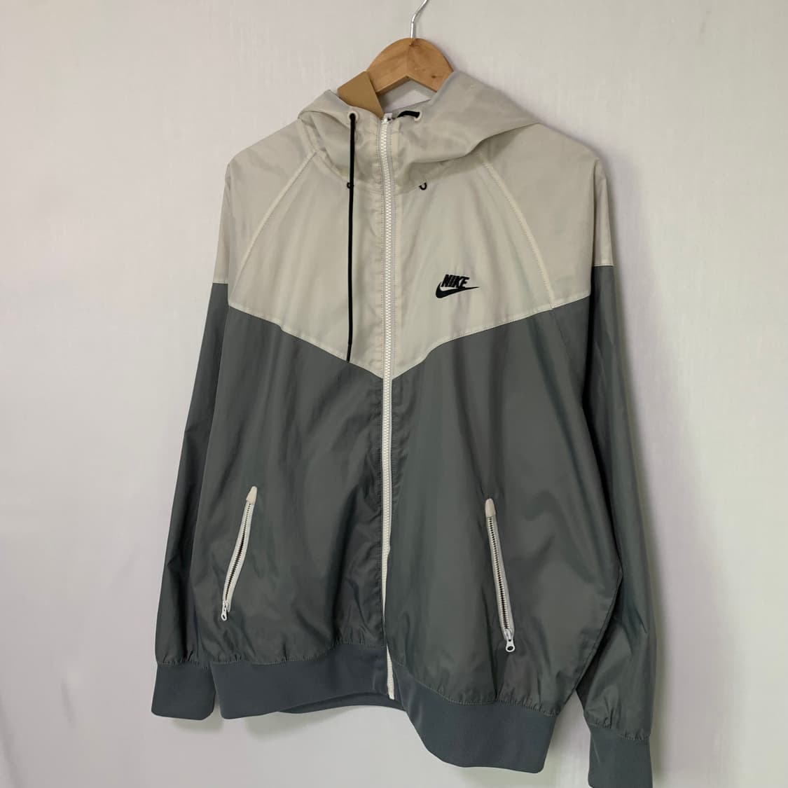 나이키 윈드러너 후드 바람막이 민트 그레이 빈티지 루즈핏 XL 남녀공용 상품이미지2
