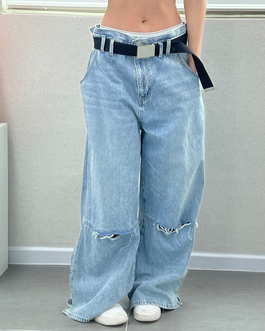 (WOMEN)RODEO CROWNS 와이드 데님-M1825 상품이미지8