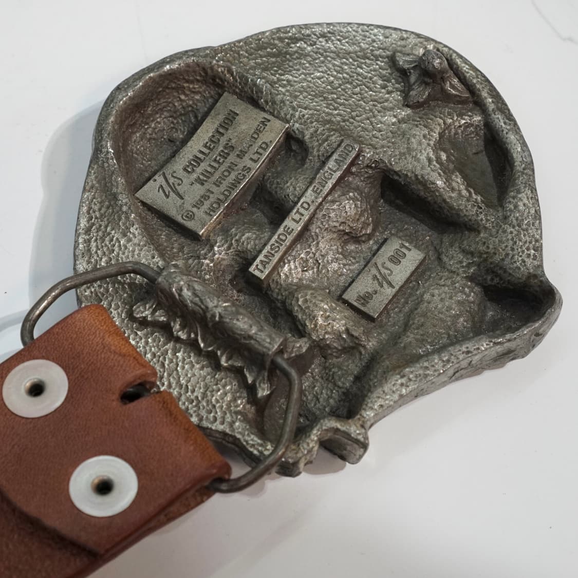 1981s 아이언메이든 빅 버클 스터드 벨트 상품이미지6