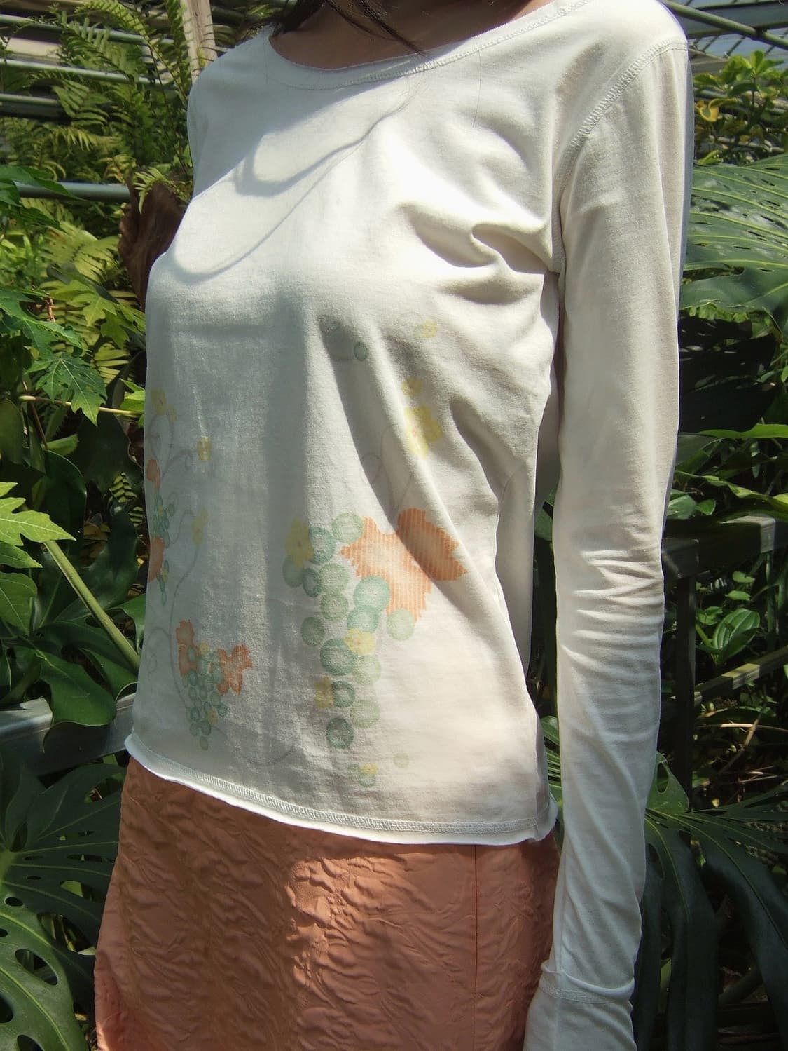 Tangling Grape Garden Top White 상품이미지3
