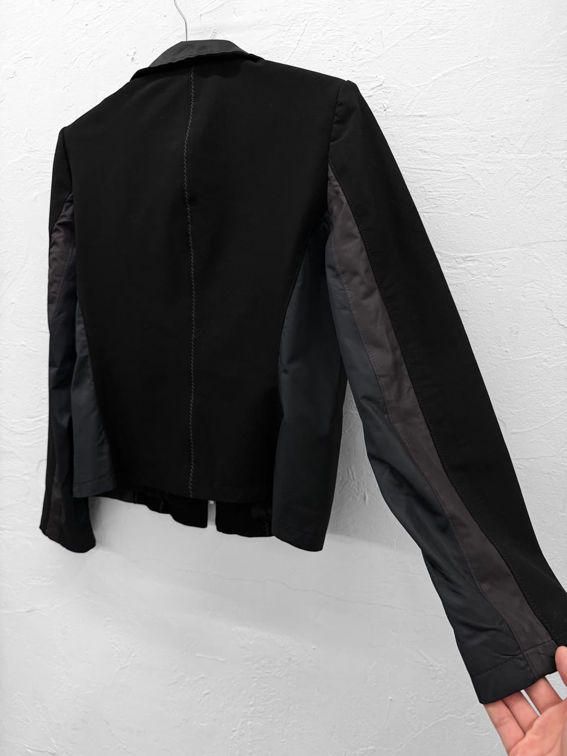 sun rose 믹스드 집업 자켓 상품이미지5