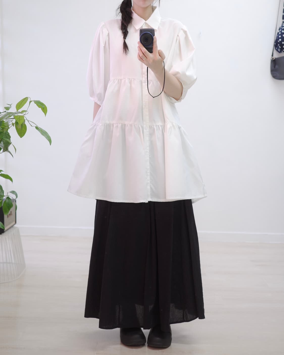 White puff blouse 상품이미지4