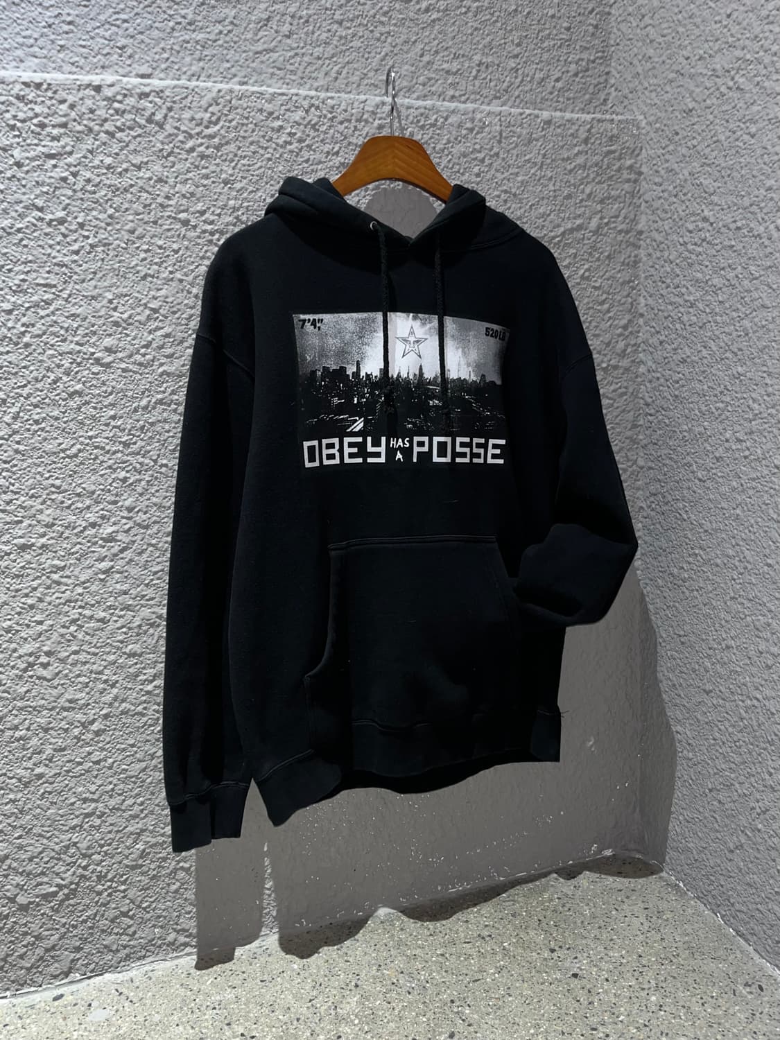 오베이 프린팅 후드티 상품이미지1