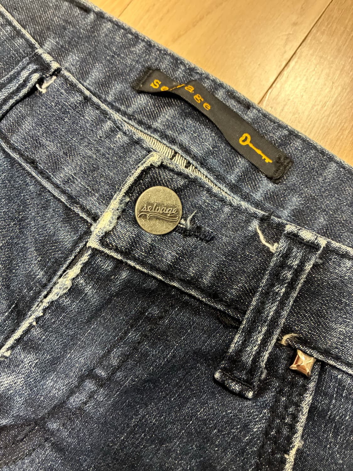 Selvage 디스트레스드 스키니진 펑크 락시크 상품이미지5