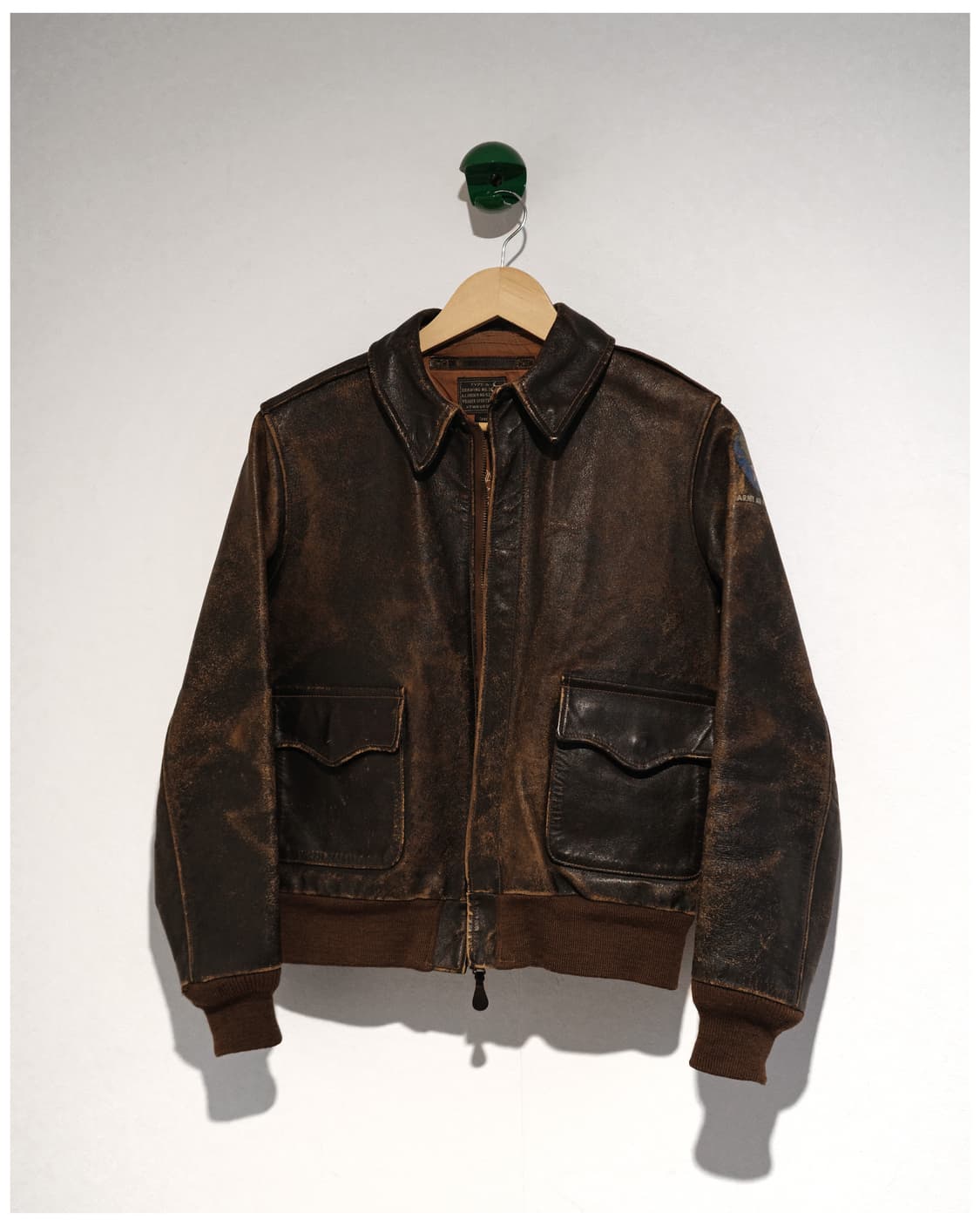 리얼맥코이 A-2 레더 자켓 36사이즈 (추천 44-55) 상품이미지1