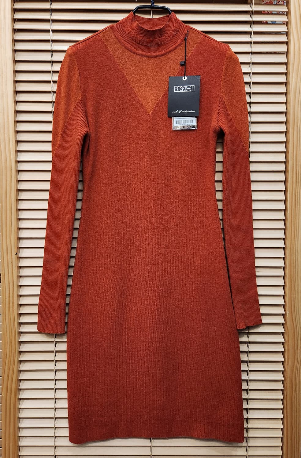 (새상품)에고이스트 시스루넥 슬림 미니원피스55 상품이미지1