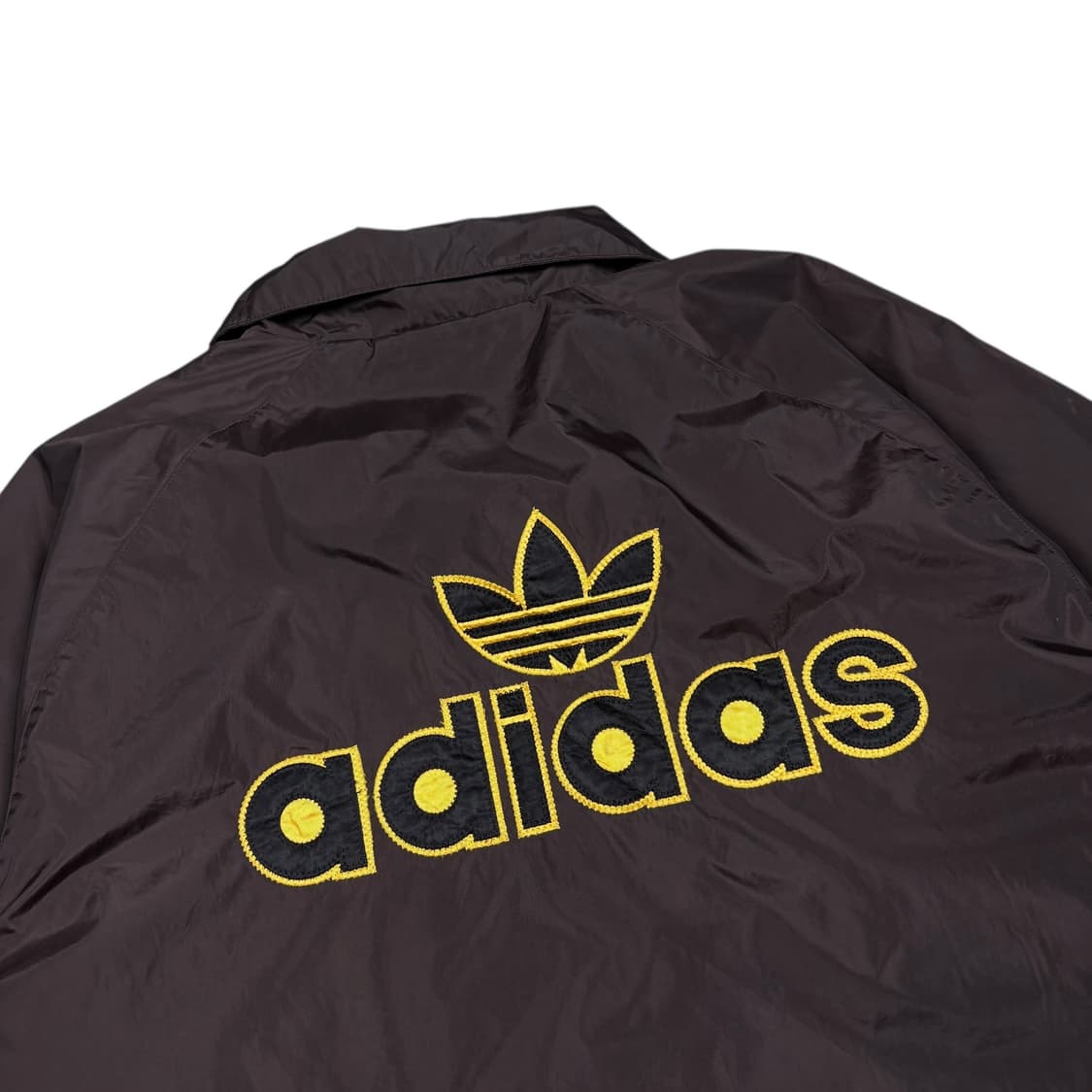 아디다스00‘s 브라운컬러 빅 트레포일 코치자켓 상품이미지2