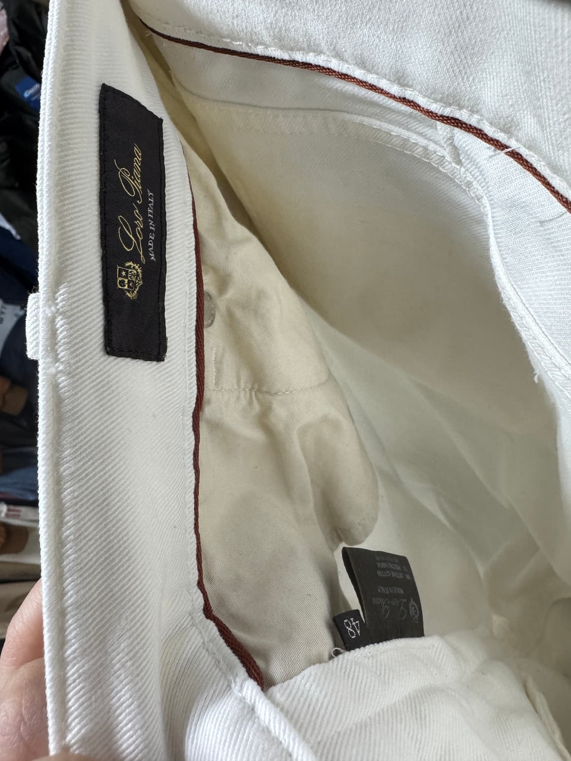 로로피아나 화이트 데님 팬츠 48 상품이미지4