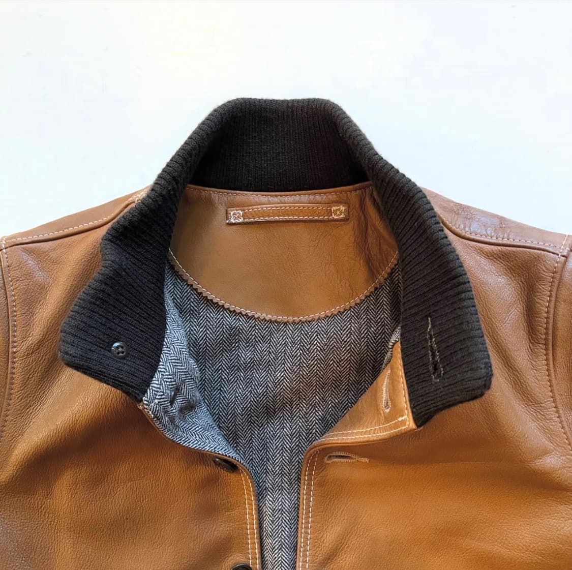 빔즈 버튼업 가죽 자켓 상품이미지7