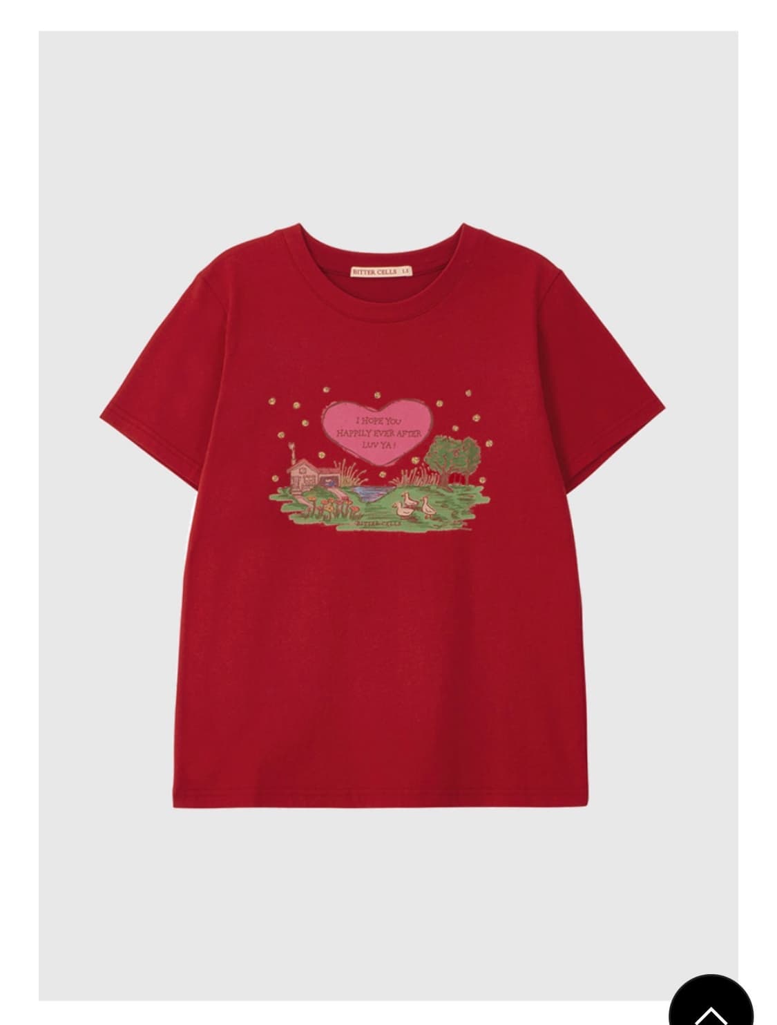 Serene Town Tee-Red 상품이미지1