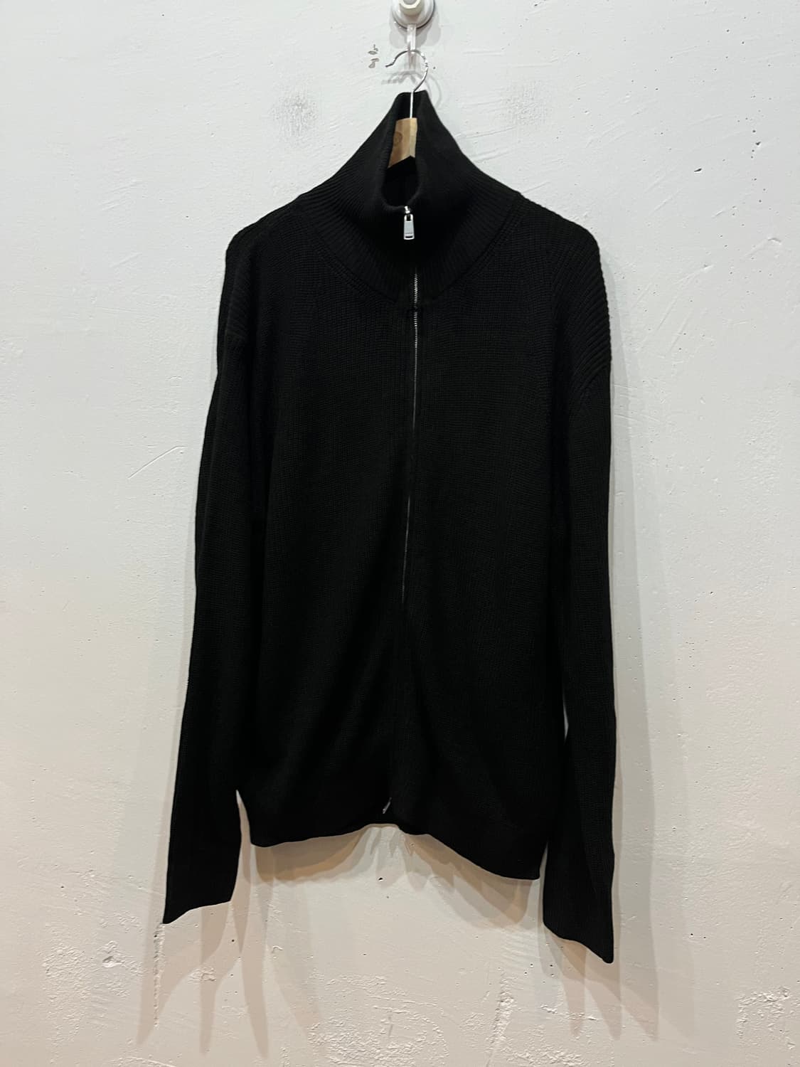 키뮤어 투웨이 니트집업 블랙 XL 상품이미지1