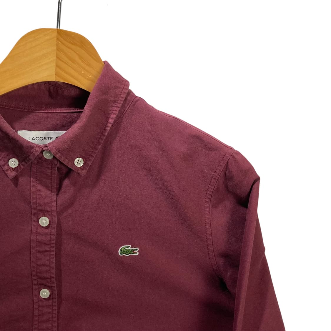 라코스테 버건디 셔츠 상품이미지3