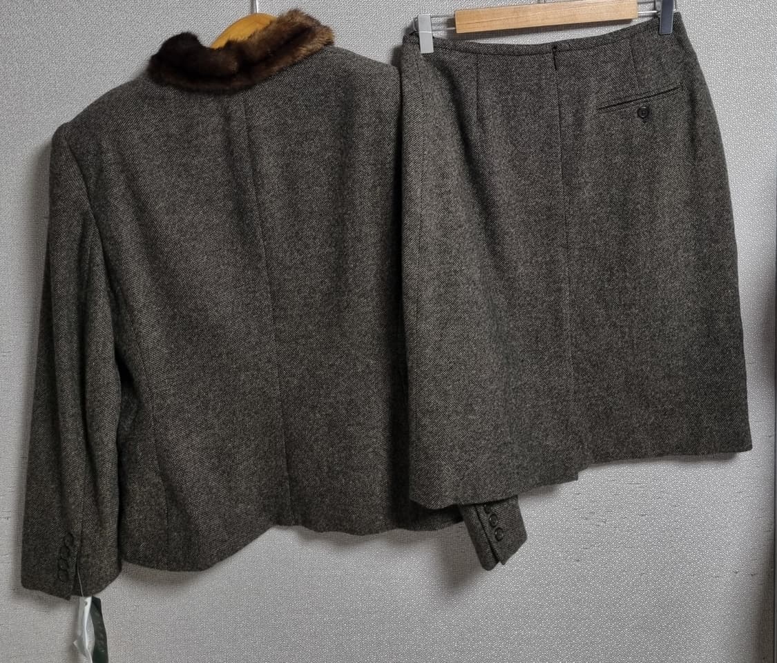 새상품) S (55) 폴로 브라운 정장셋업 자켓+스커트 상품이미지2