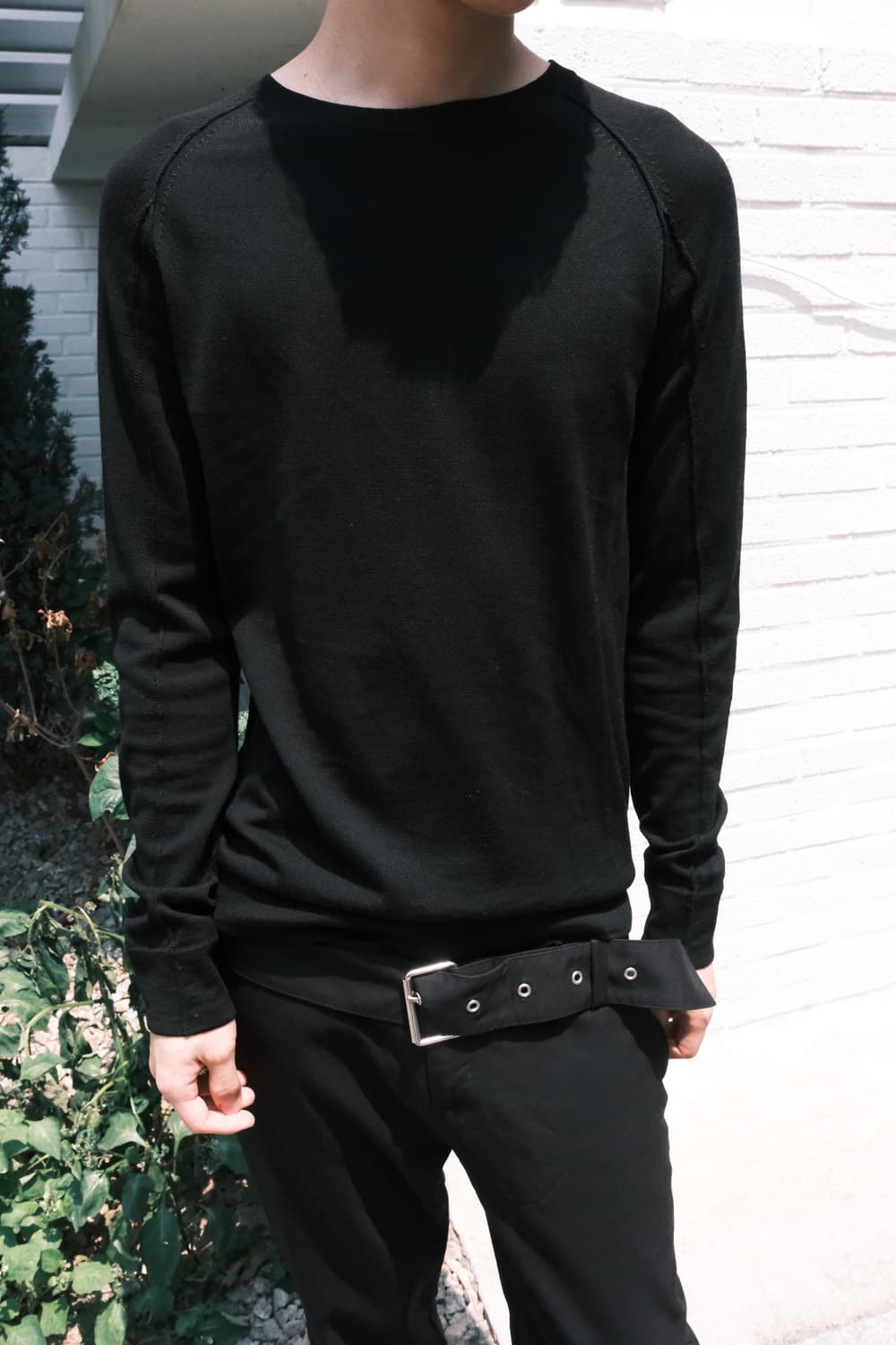 Helmut lang 리버스 심 니트 s 상품이미지3