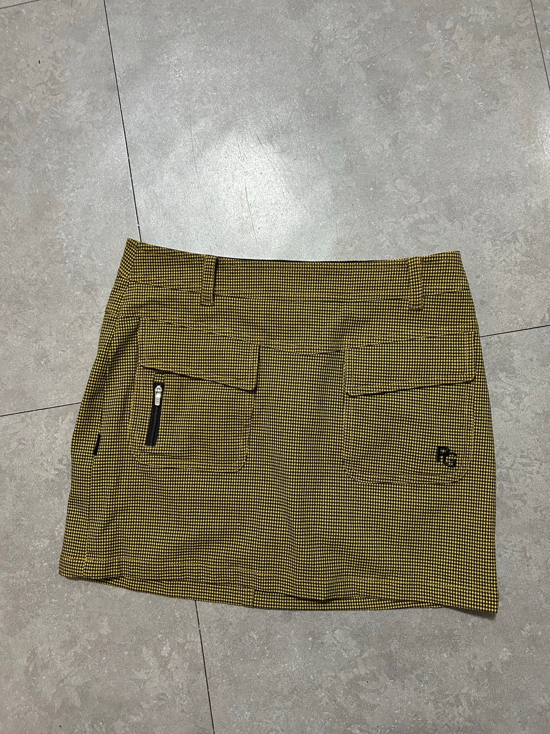 파리게이츠 골프 깅엄체크 미니 스커트  44size   상품이미지1