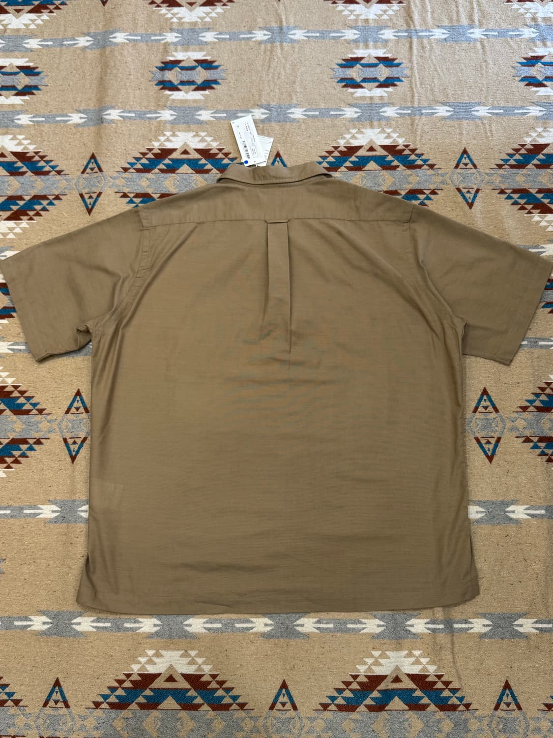 [M][100] 나나미카 오픈카라 파나마 숏슬리브 셔츠 베이지 상품이미지5