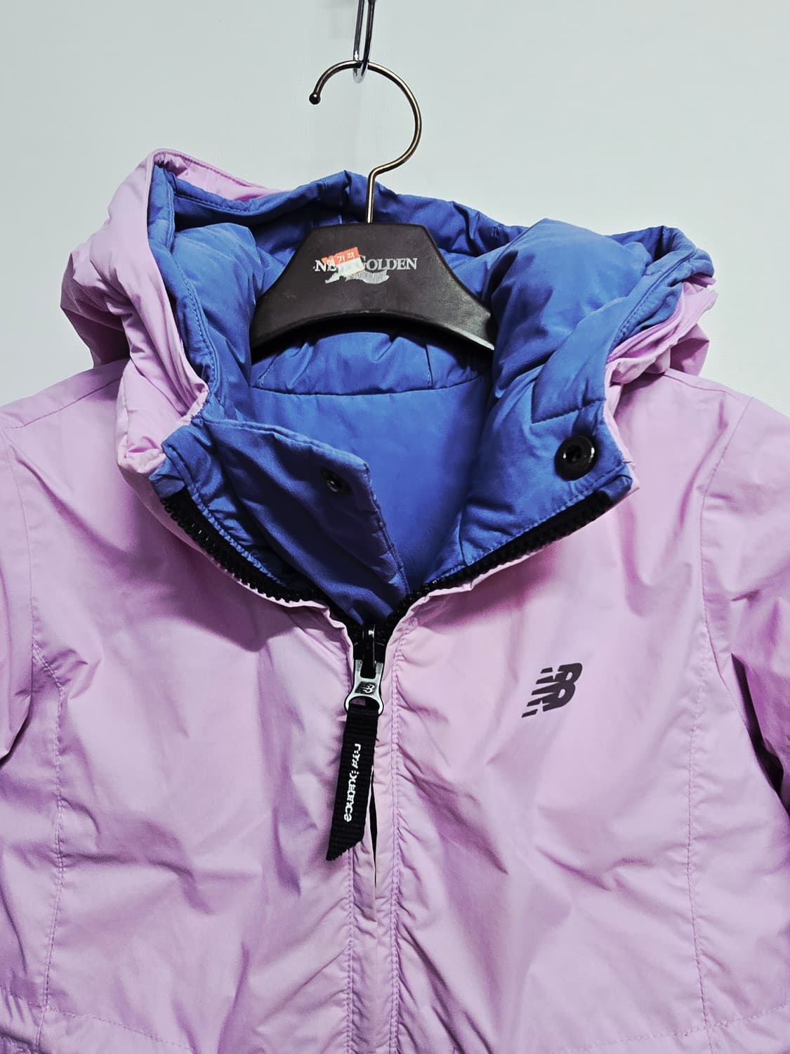 뉴발란스키즈 양면 핑크색 롱패딩 다운점퍼110 상품이미지2