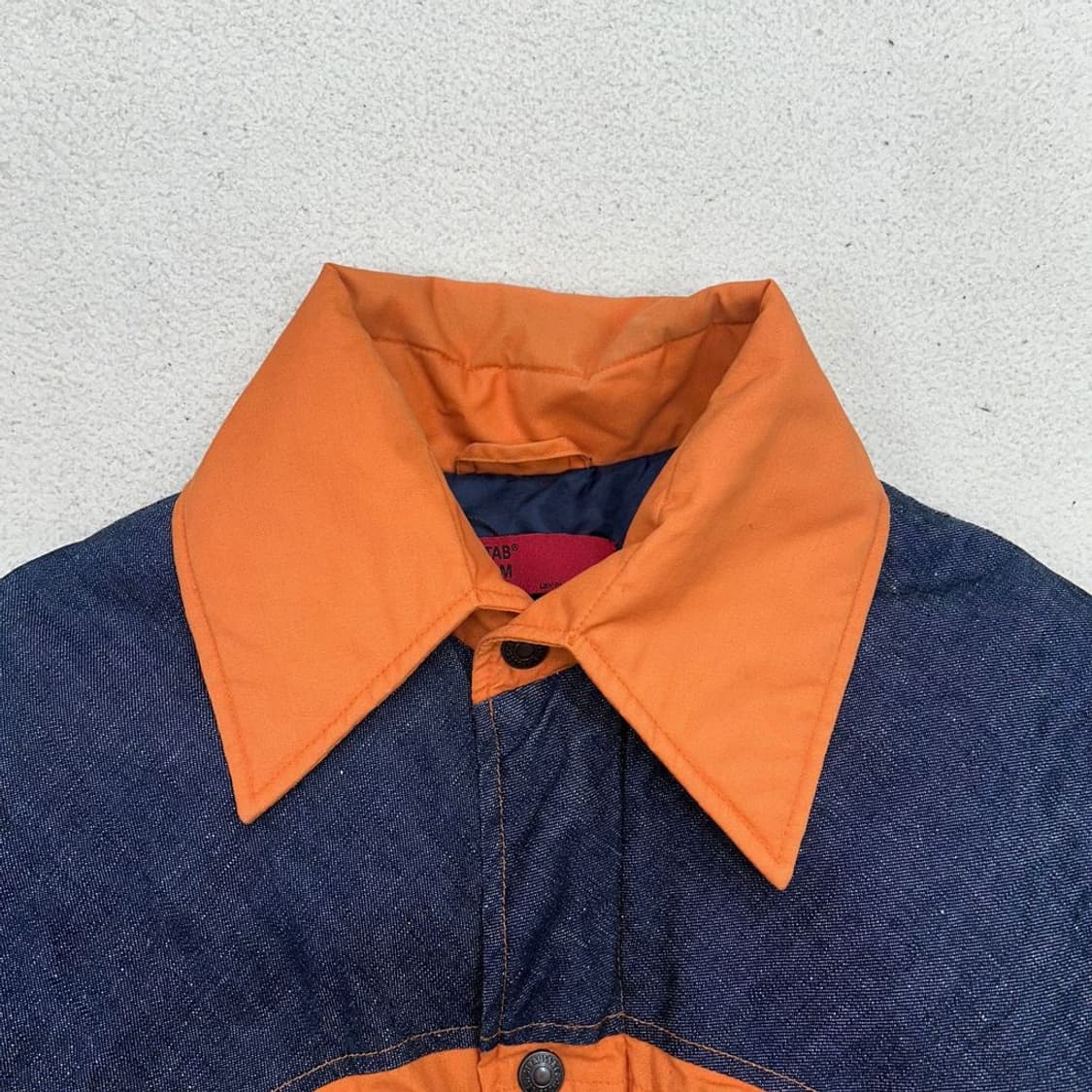 [일본판] 리바이스 레드탭 오렌지색 데님 다운 재킷 M 상품이미지4