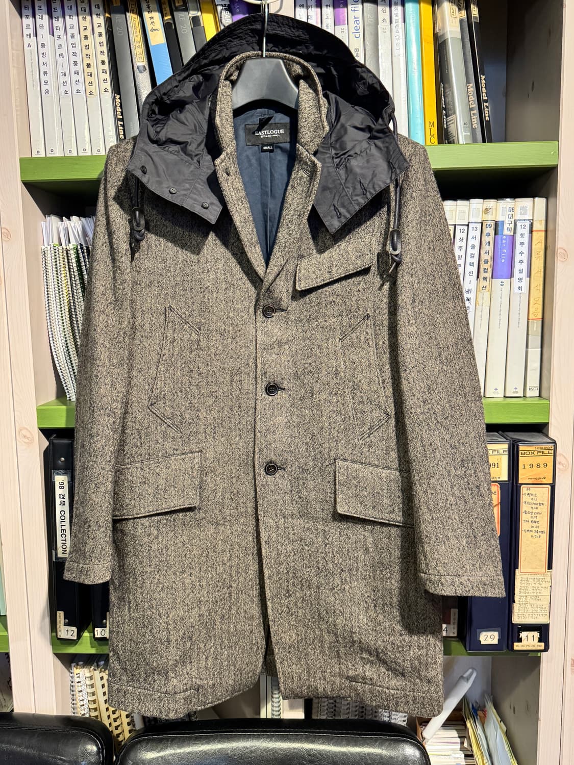 이스트로그 헤링본 후드코트 상품이미지1