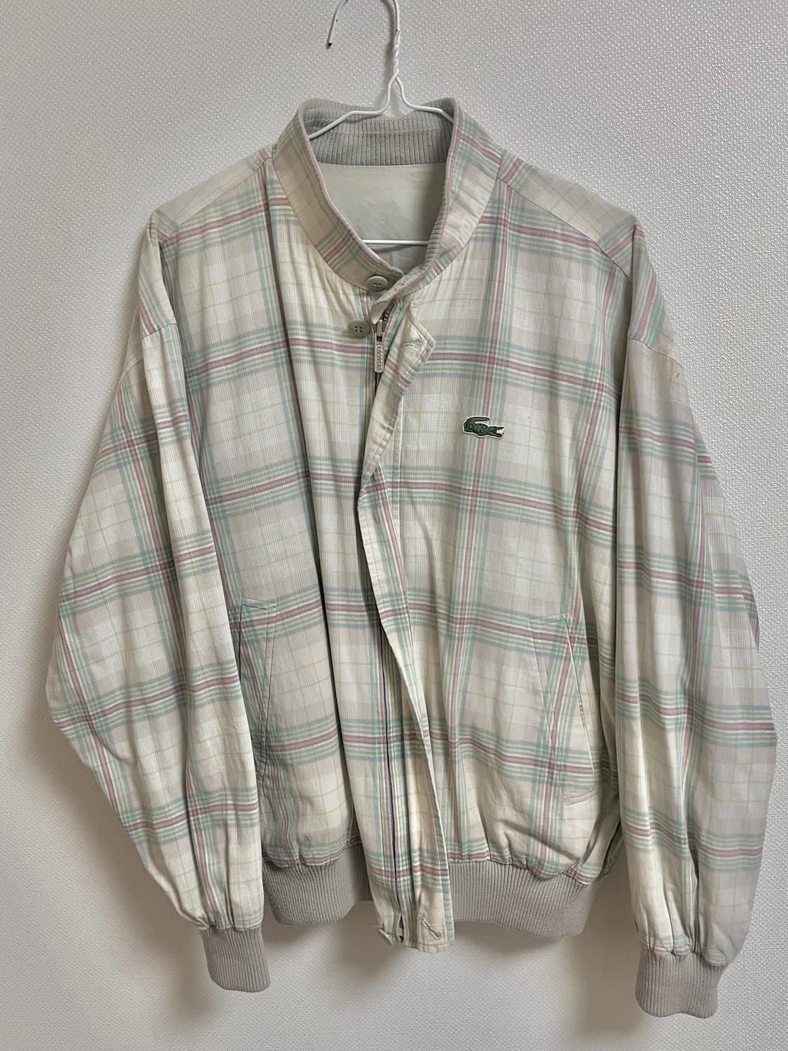 라코스테 빈티지 체크 점퍼 상품이미지1