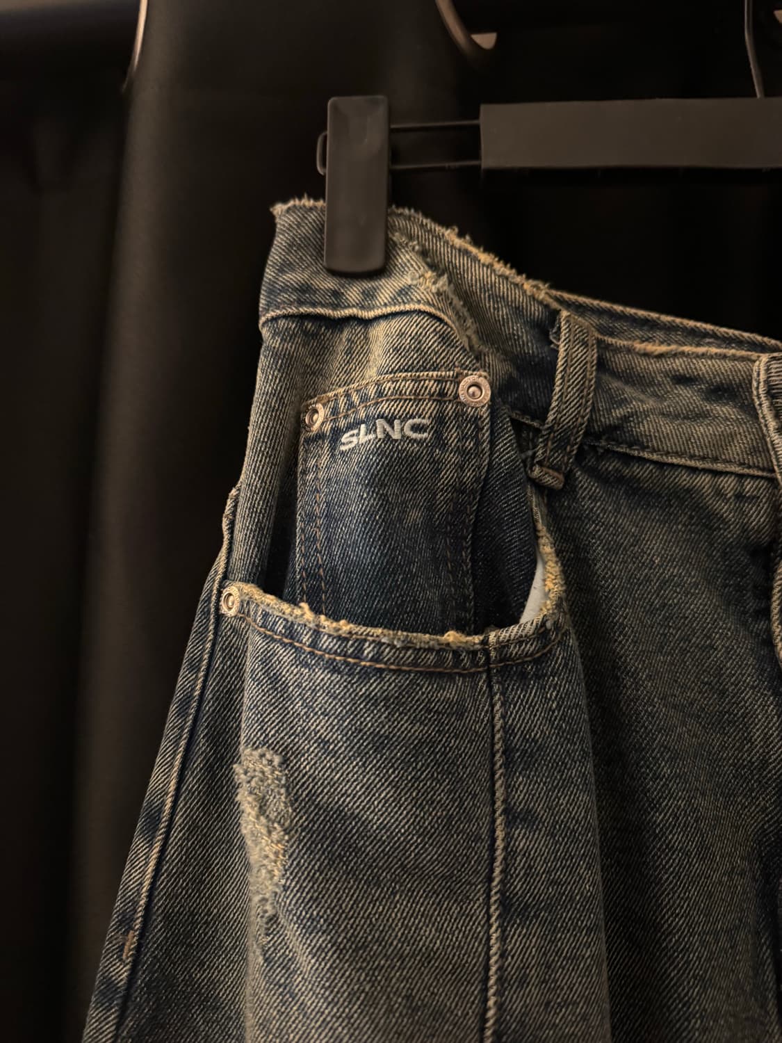 인사일런스 우먼 데님 맥시 스커트 상품이미지4