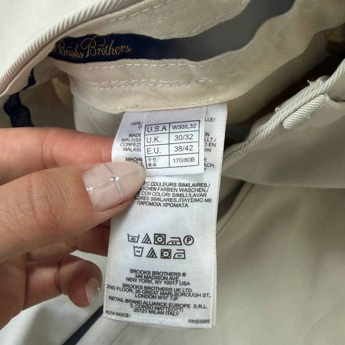 (30) 브룩스브라더스 베이지 어드밴티지 치노 밀라노 팬츠 상품이미지5