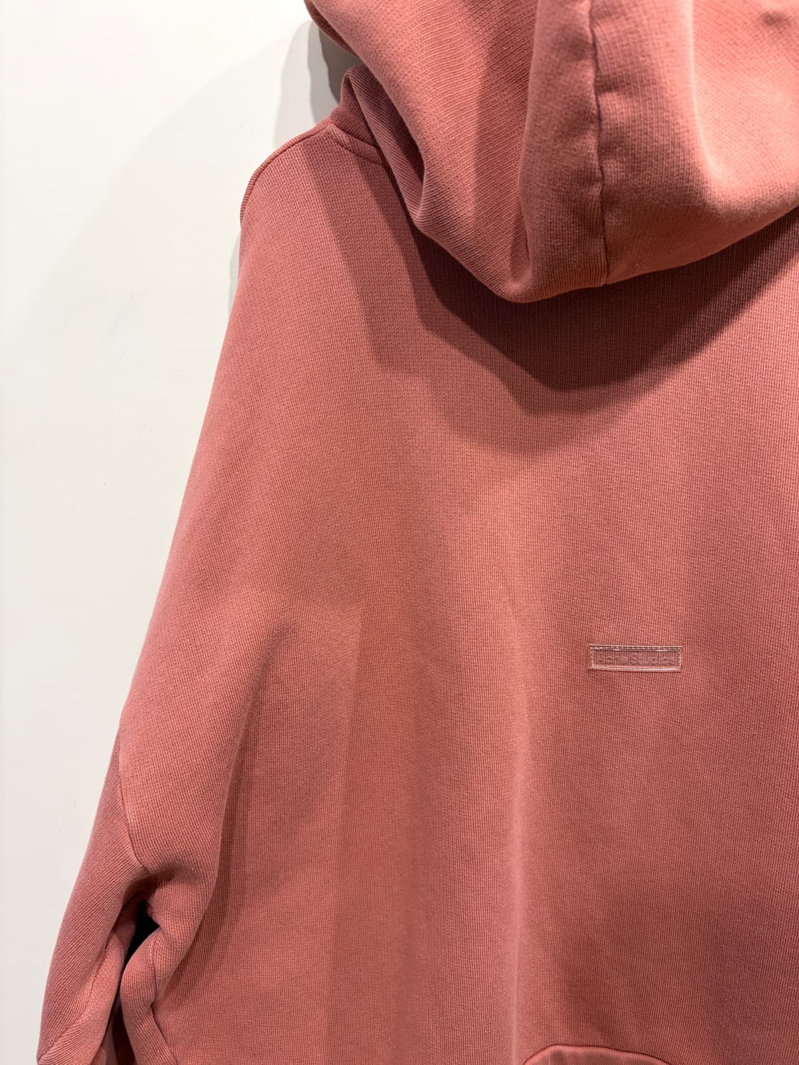 아크네 스튜디오 핑크 가먼트 후드 티셔츠 상품이미지2